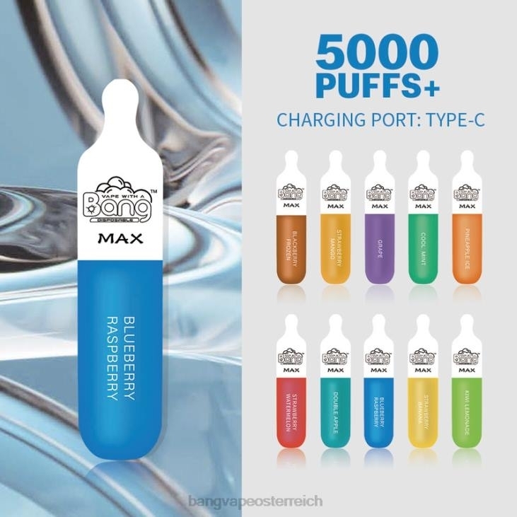 Bang Vape Max 5000-Puff-Riegel Einweg - Vape Gang Österreich 200L10
