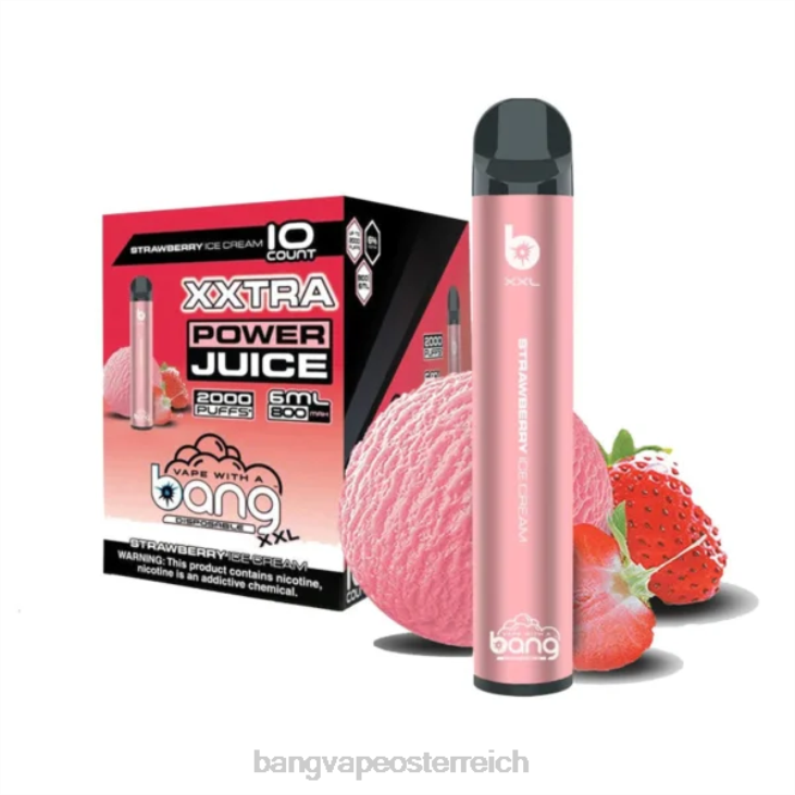Bang Vape XXL 2000 Züge Erdbeereis - Bape Vape Wien 200L23